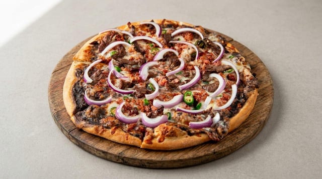 "Patron Special" Arrachera Pizza.