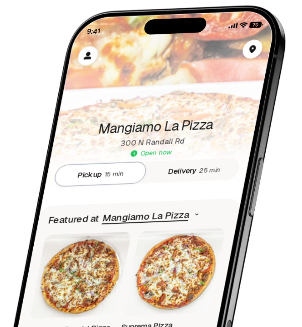 Mangiamo La Pizza app preview