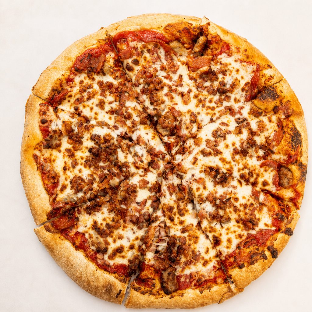 Meat Grinder Pizza.