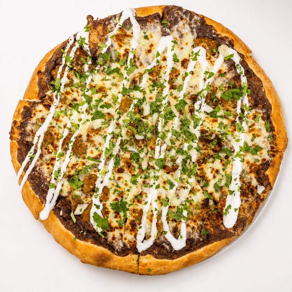 "La Sexy" Chicharron en Salsa Verde Pizza.